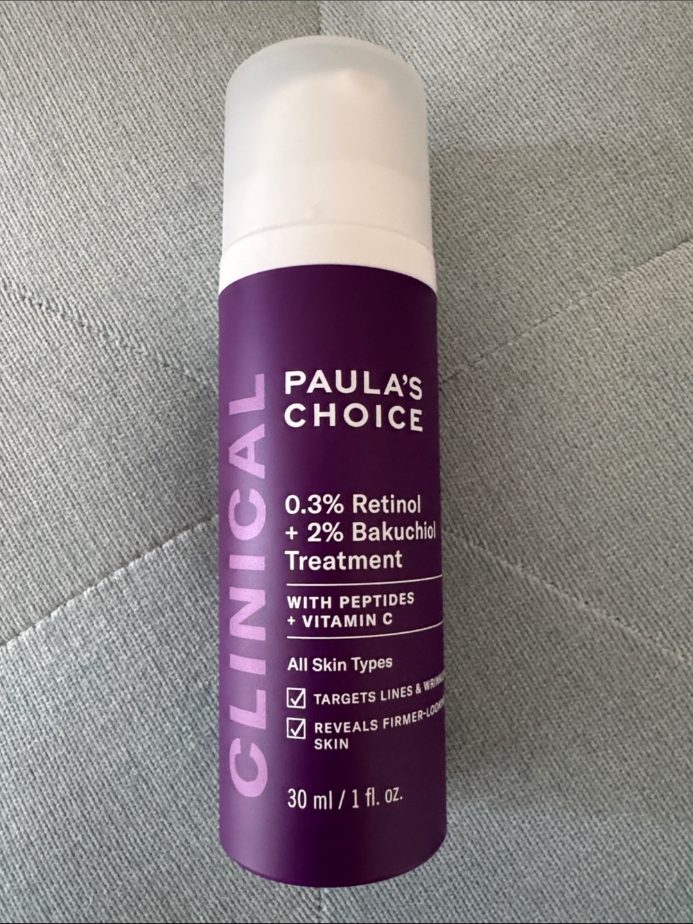 NEW SEALED Paula’s Choice 0.3% Retinol + 2% Bakuchiol Treatment 1 oz